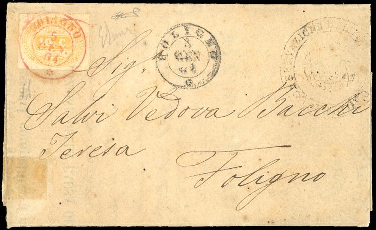 1864 - 10 cent. ocra (1a), ... 