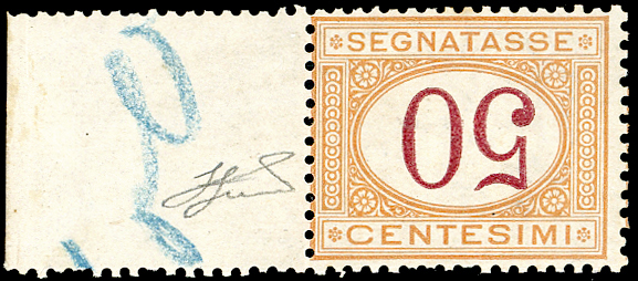 1870 - 50 cent. ocra e carminio, ... 