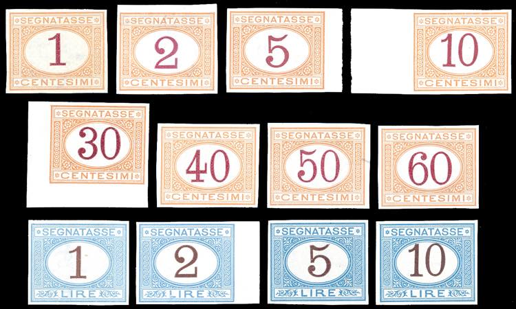 1870/1874 - Lemissione completa, ... 