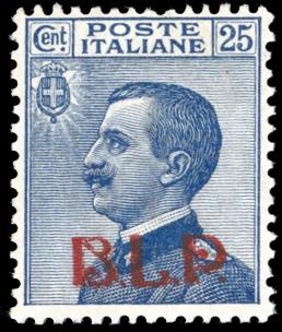1921 - 25 cent. soprastampa BLP ... 