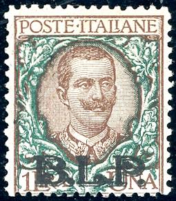 1922/23 - 1 lira soprastampa BLP ... 