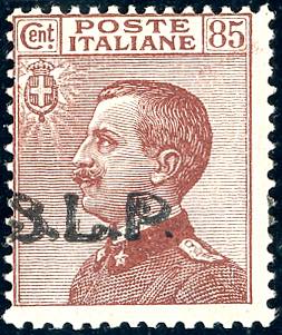 1923 - 85 cent. bruno rosso, ... 