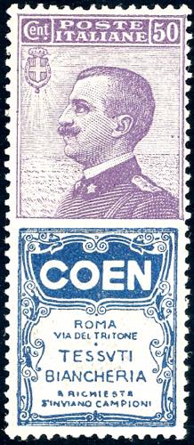 1924 - 50 cent. Coen (10), nuovo, ... 
