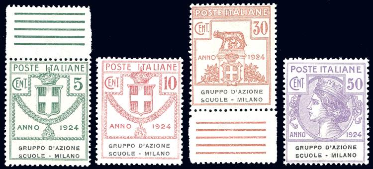 GRUPPO DAZIONE SCUOLE MILANO 1924 ... 