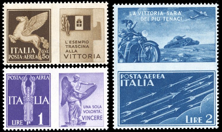 1942 - Non emessi, serie completa ... 