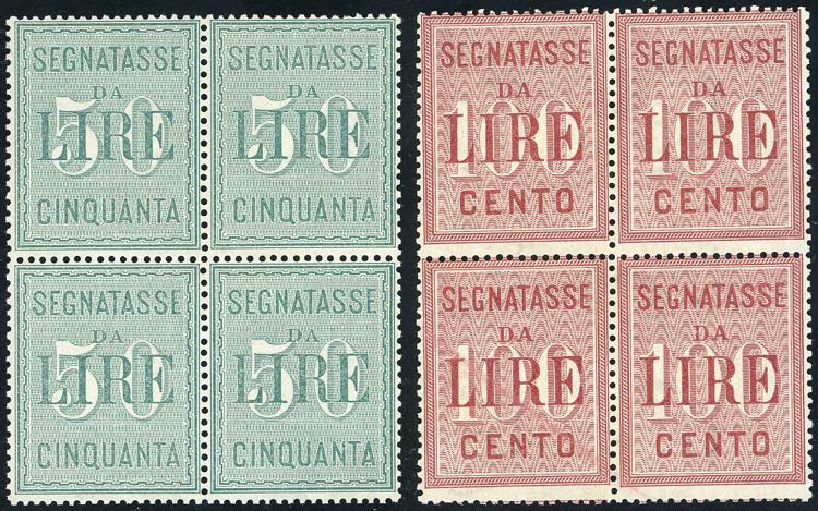 1884 - 50 e 100 lire (15/16), ... 