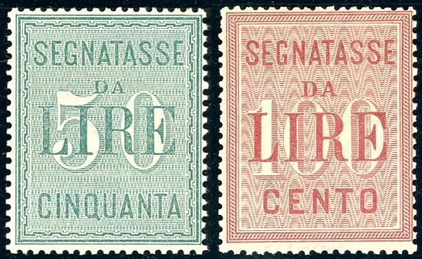 1884 - 50 e 100 lire (15/16), ... 