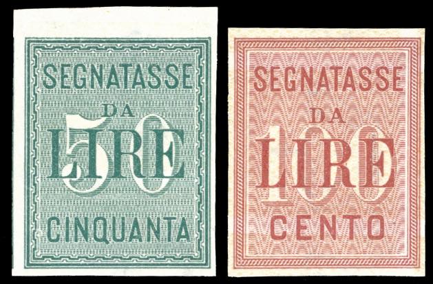 1864 - 50 e 100 lire, prove ... 