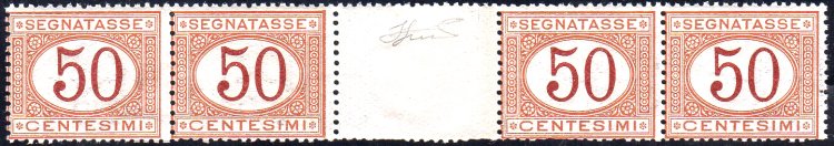 1890 - 50 cent. arancio su ... 