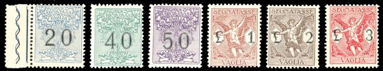 1924 - Serie completa (1/6), gomma ... 