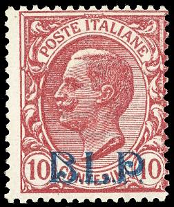 1921 - 10 cent. soprastampato BLP, ... 