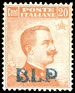 1921 - 20 cent. soprastampa BLP, I ... 