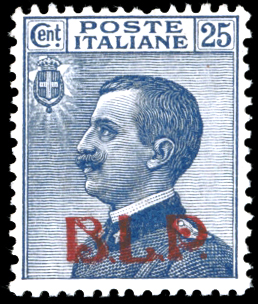 1921 - 25 cent. soprastampa BLP ... 