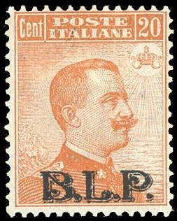 1922/23 - 20 cent. soprastampa BLP ... 