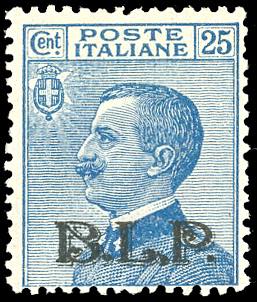 1922/23 - 25 cent. soprastampa BLP ... 