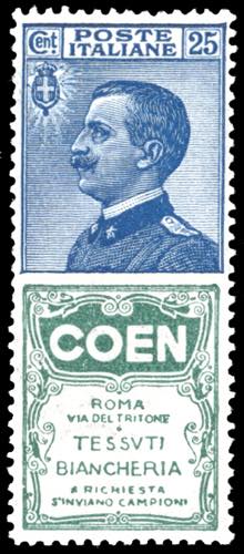 1924 - 25 cent. Coen (5), nuovo, ... 
