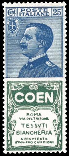 1924 - 25 cent. Coen (5), ottima ... 