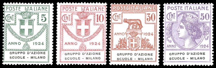 GRUPPO DAZIONE SCUOLE-MILANO 1924 ... 