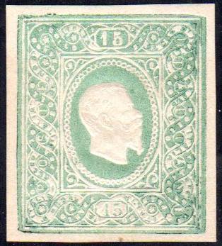 1864 - 15 cent. Saggio Re, ovale ... 