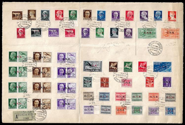 1944 - Soprastampati G.N.R. di ... 