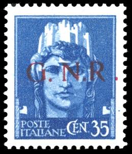 1943 - 35 cent., soprastampa ... 