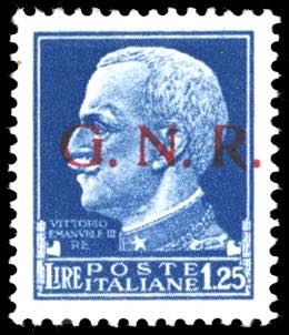 1943 - 1,25 lire, soprastampa ... 