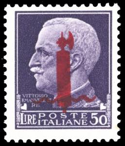 1944 - 50 lire soprastampa fascio ... 