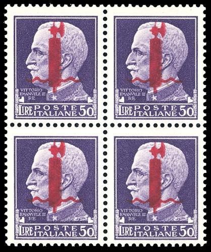 1944 - 50 lire soprastampato ... 