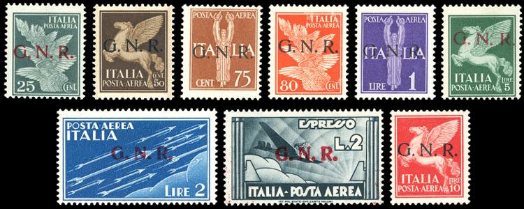 1944 - Soprastampati G.N.R., ... 