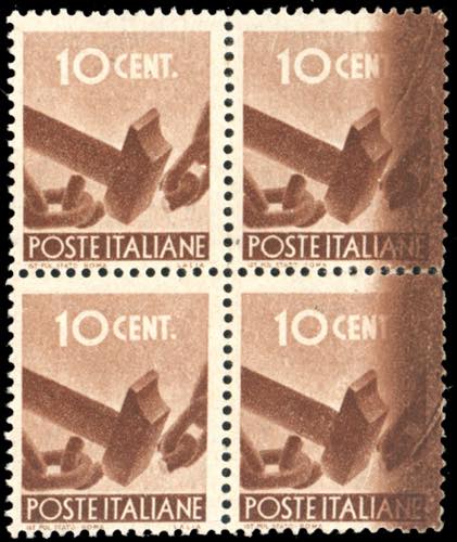 1943 - 10 cent. Democratica (543), ... 