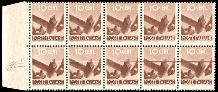 1945 - 10 cent. Democratica (543), ... 