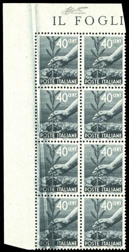 1945 - 40 cent. Democratica (546), ... 