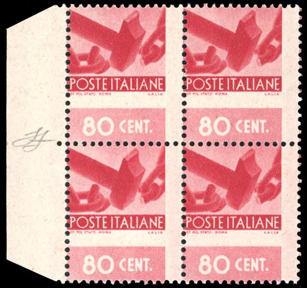 1945 - 80 cent. Democratica, ... 