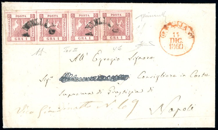 1860 - 1 grano rosa carminio, II ... 