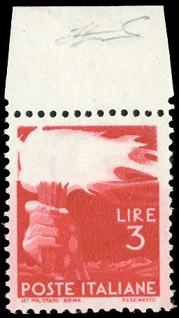 1945 - 3 lire Democratica, stampa ... 