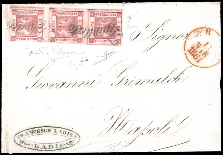 1861 - 1 grano carminio vivo, II ... 