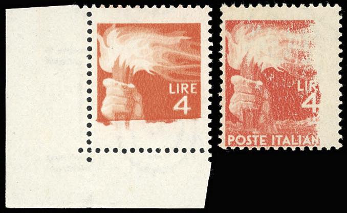 1946 - 4 lire Democratica, due ... 