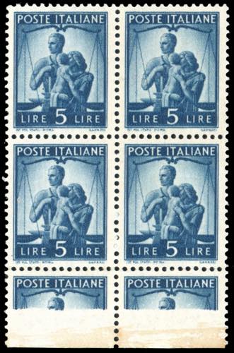 1945 - 5 lire Democratica (555), ... 