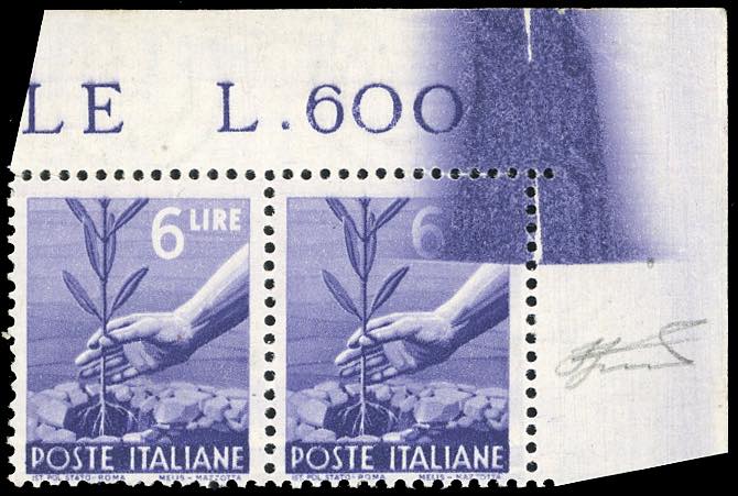1947 - 6 lire Democratica (556), ... 
