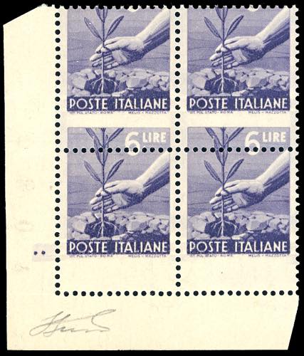 1947 - 6 lire Democratica, ... 