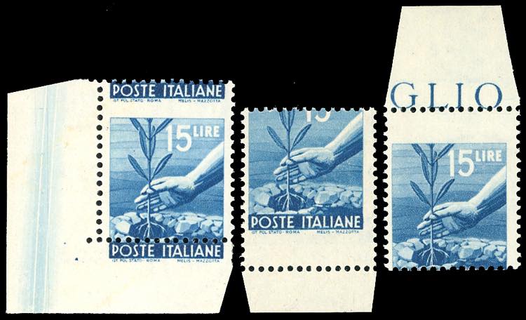 1946 - 15 lire Democratica, ... 