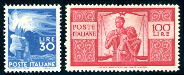 1946/47 - 30 lire e 100 lire ... 