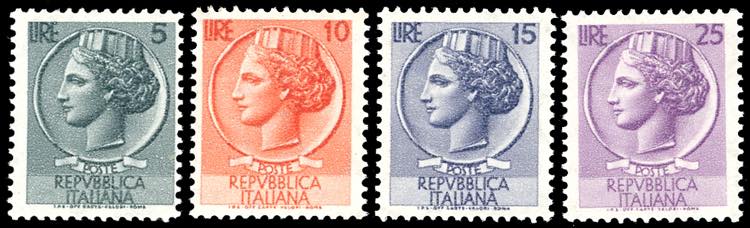 1955 - Siracusana, francobolli in ... 