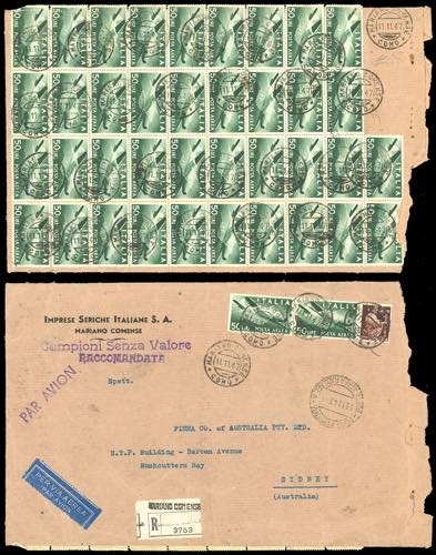 1947 - 50 lire Democratica, blocco ... 