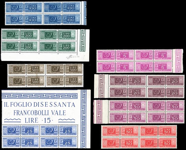 1946 - Filigrana ruota III tipo ... 