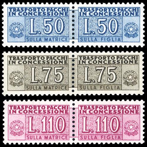 1955 - Filigrana ruota diritta, ... 