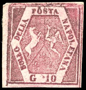 1859 - 10 grana carminio lillaceo, ... 