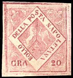 1859 - 20 grana carminio, falso ... 