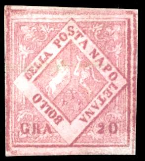 1859 - 20 grana carminio, falso ... 