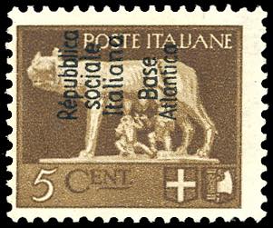 BASE ATLANTICA 1944 - 5 cent. ... 